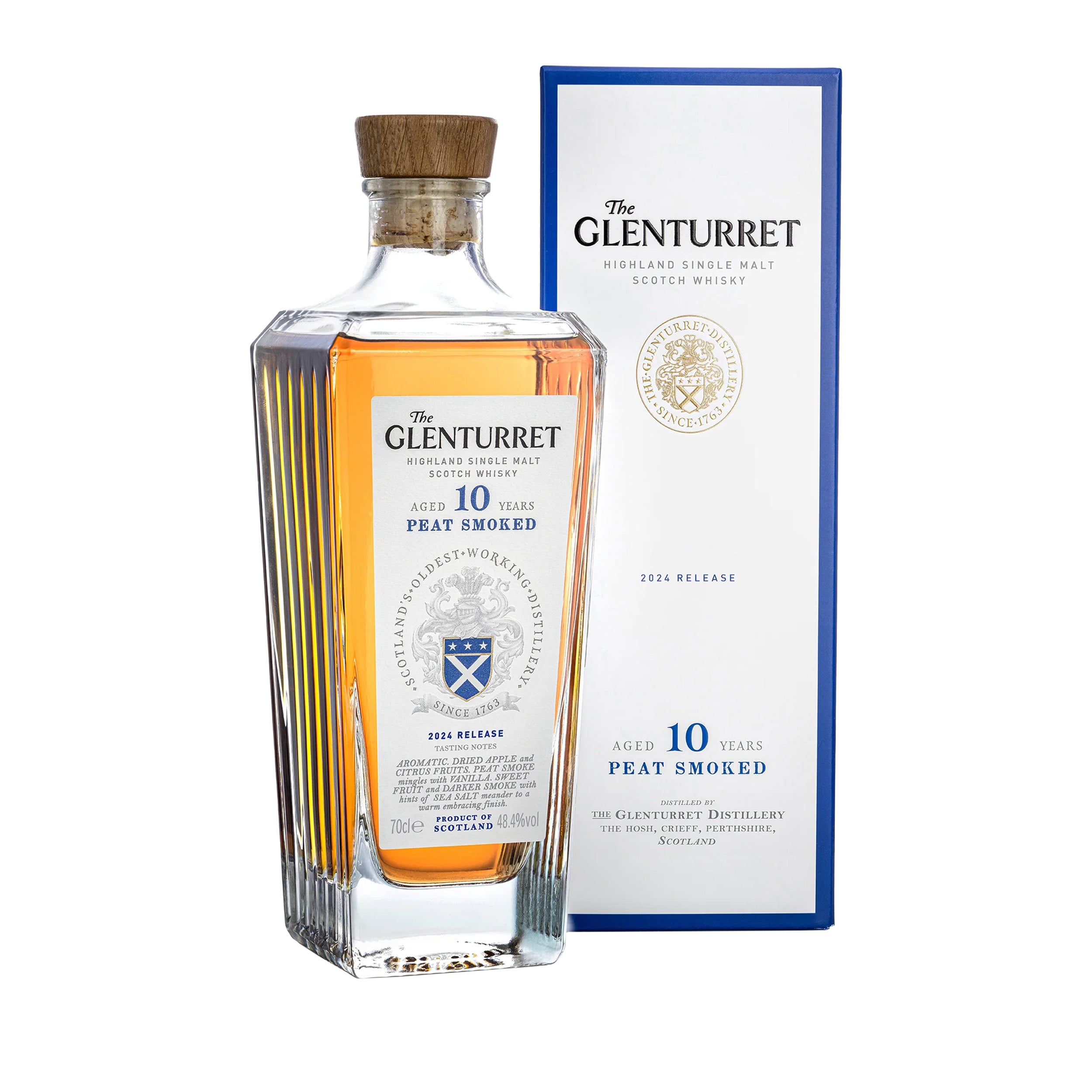 Glenturret 10 Year Old Peated 2024 Release Highland Single Malt Scotch Whisky 70cl