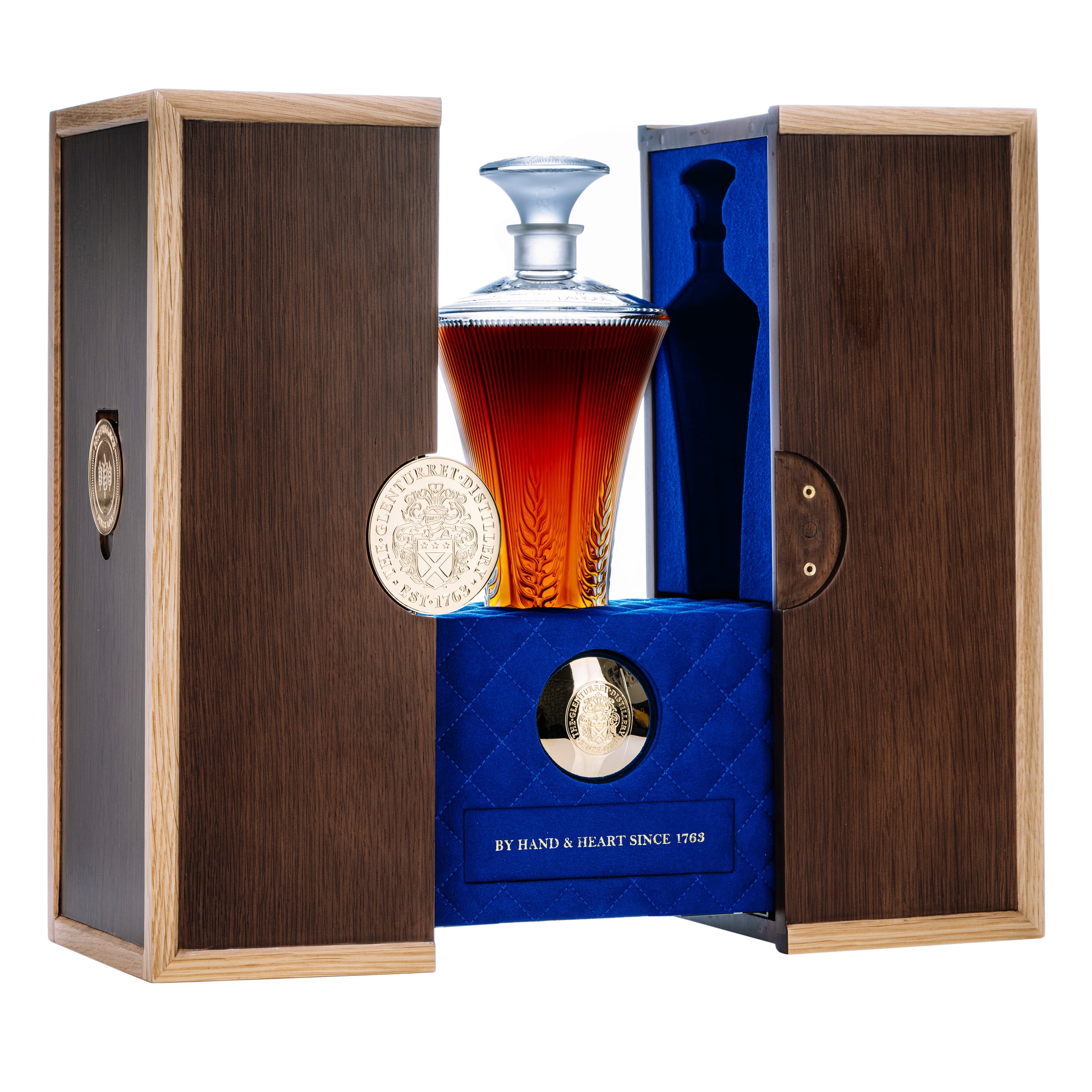Glenturret Trinity Series Provenance Lalique Decanter 43.7% 70cl Highland Single Malt Scotch Whisky 70cl