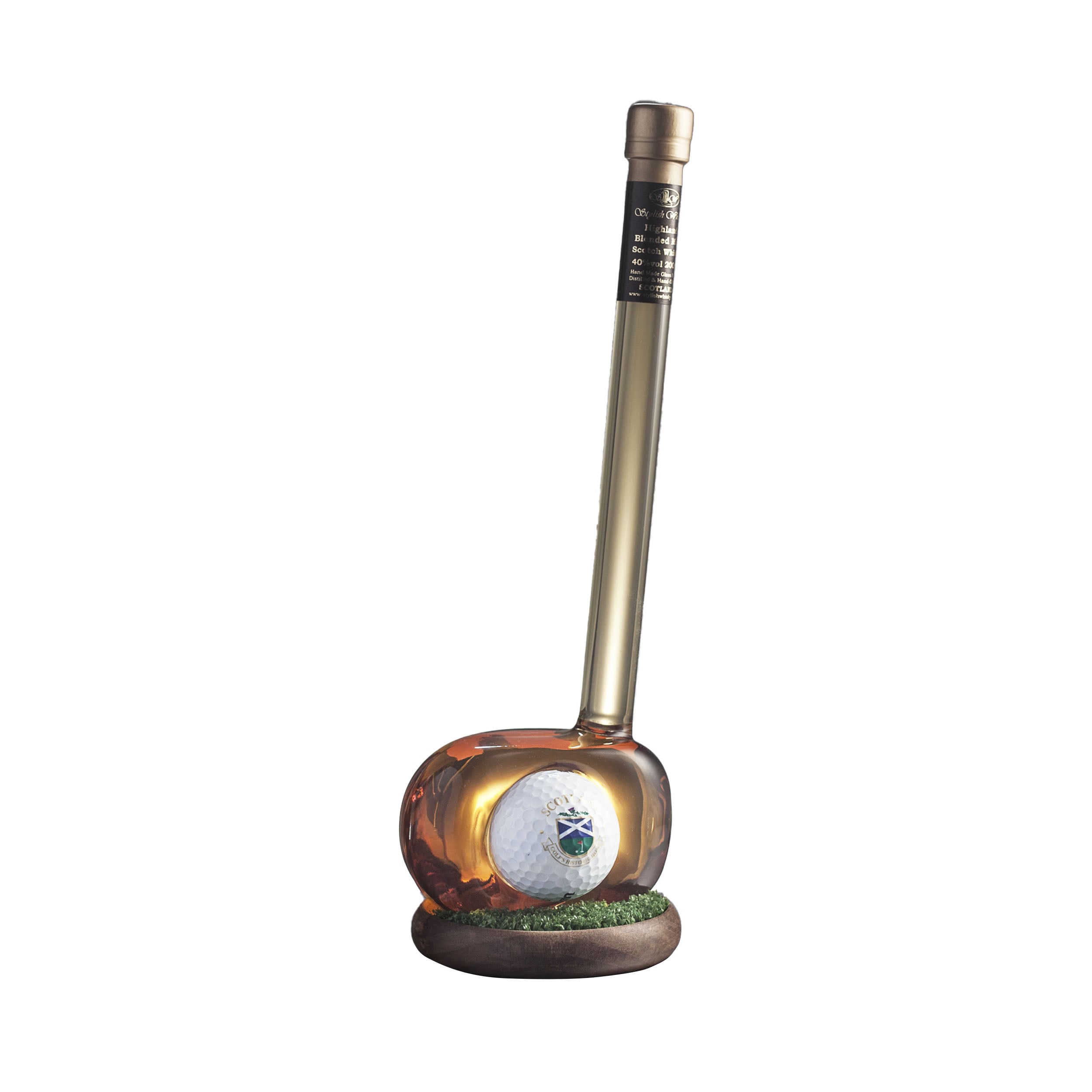 Stylish Whisky Golf Club Decanter 20cl Highland Single Malt Scotch Whisky 20cl