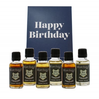 Happy Birthday (Dark Blue) 6 Reasons Whisky Gift Pack