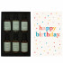 Happy Birthday Multi Coloured Spots 6x3cl Whisky Gift Pack