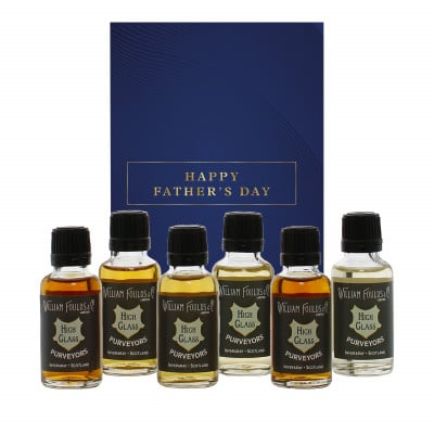 Happy Father's Day Blue & Gold 6x3cl Whisky Gift Pack