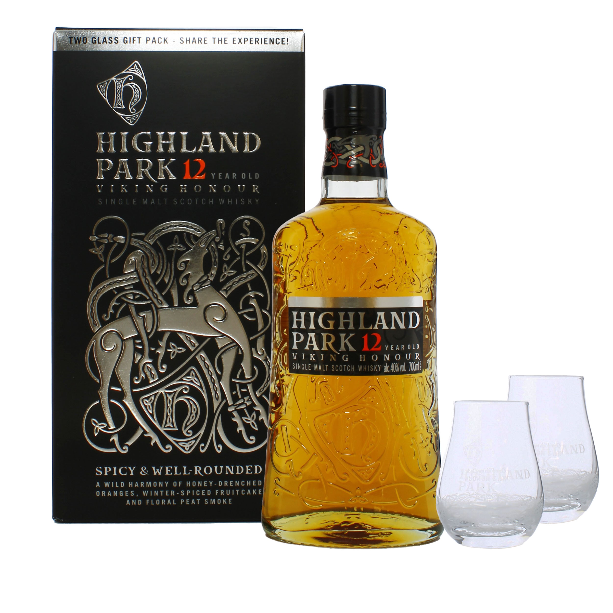 Highland Park 12 Year Old Gift Pack Island Single Malt Scotch