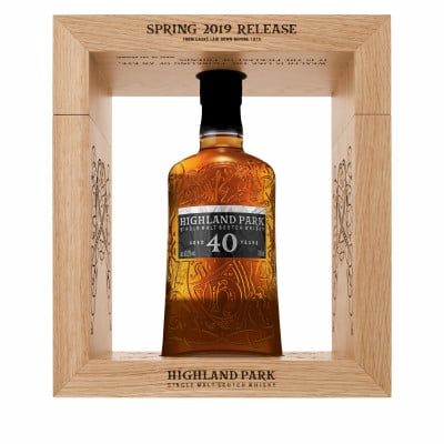 Highland Park 40 Year Old 2019 Release in case
