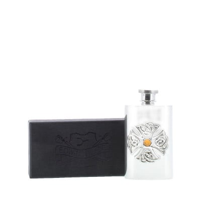 Hip Flask Topaz Cross 2oz