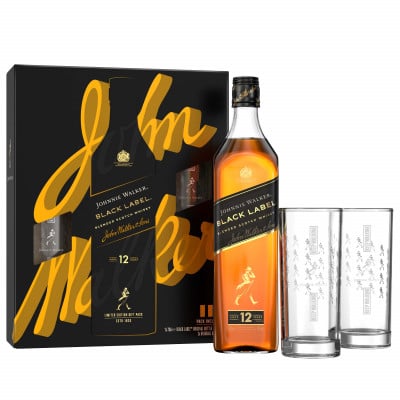 Johnnie Walker Black Label Gift Pack with 2 Highball Glass