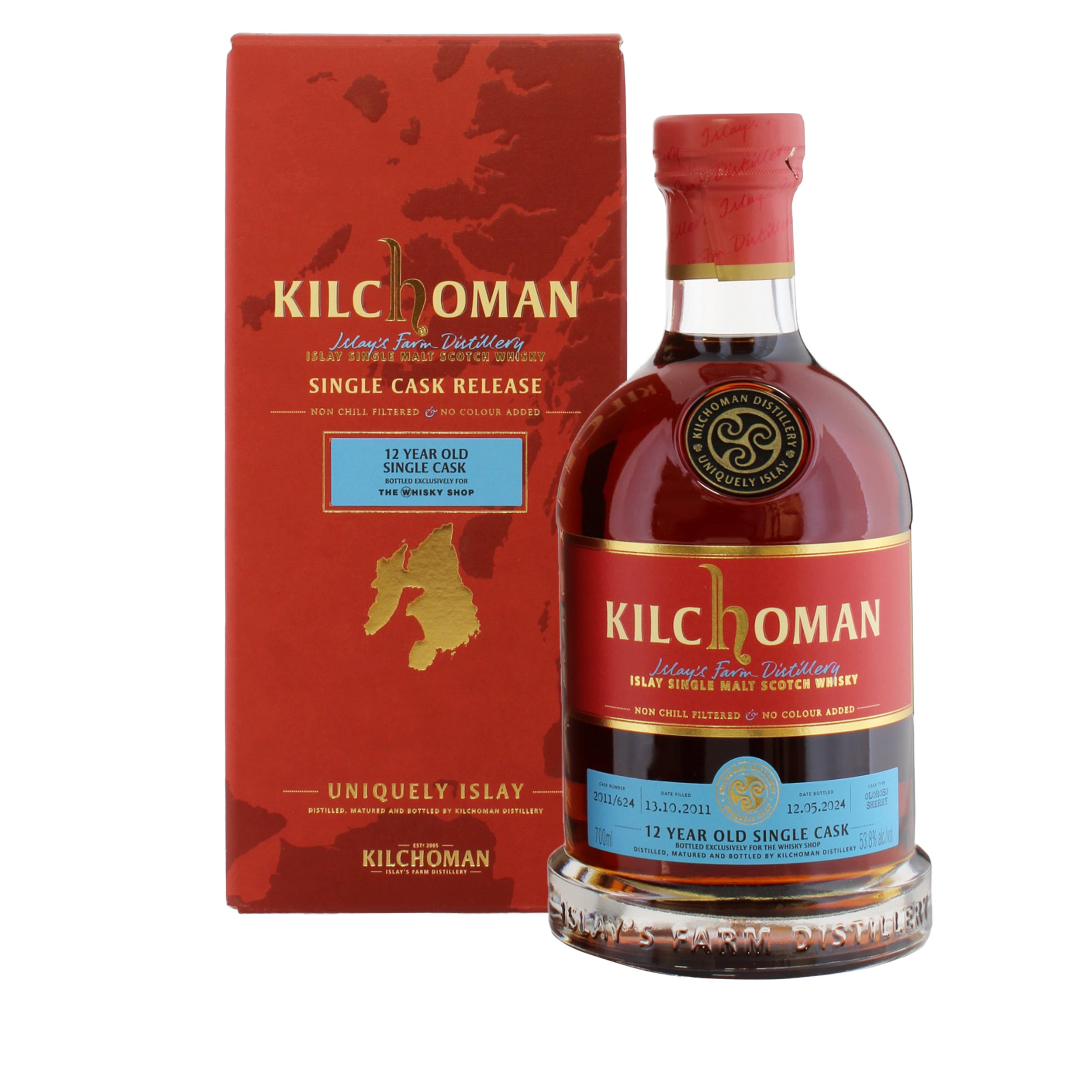 Kilchoman 2011 12 Year Old Oloroso Sherry Exclusive Single Cask