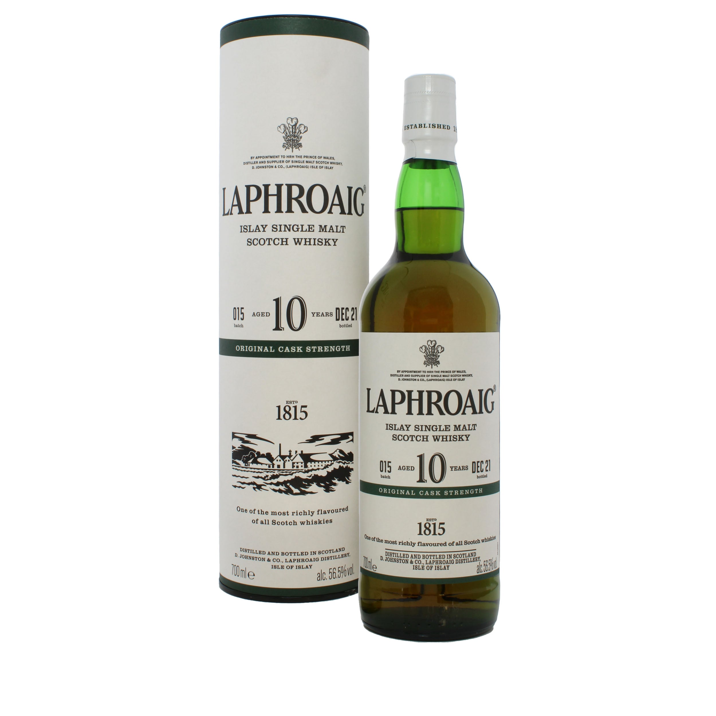 Laphroaig 10 Year Old Cask Strength Batch 15 Limited Edition Islay Single Malt Scotch Whisky 70cl