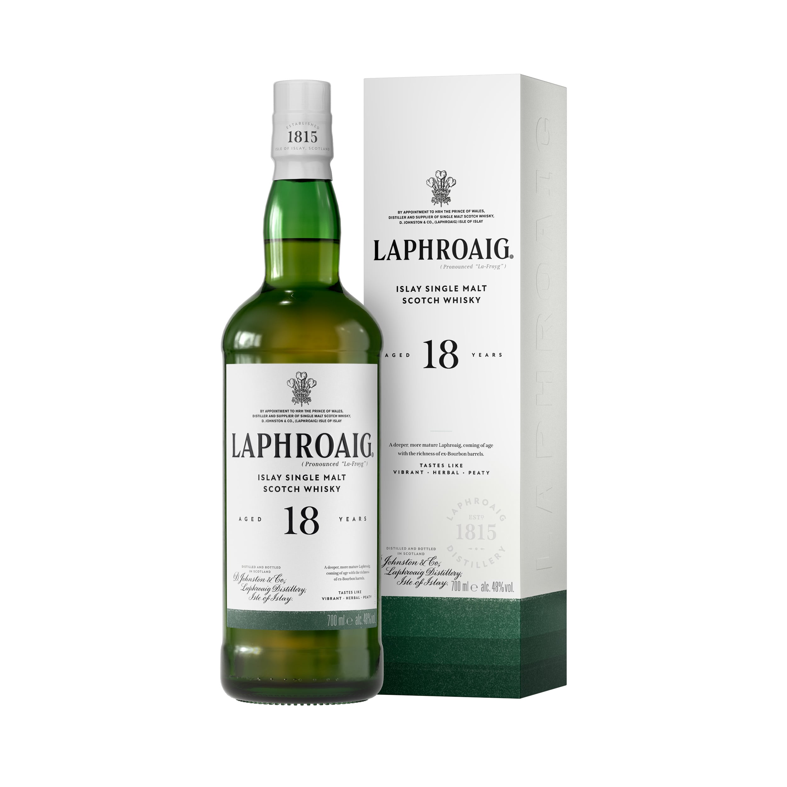 Laphroaig 18 Year Old Islay Single Malt Scotch Whisky 70cl