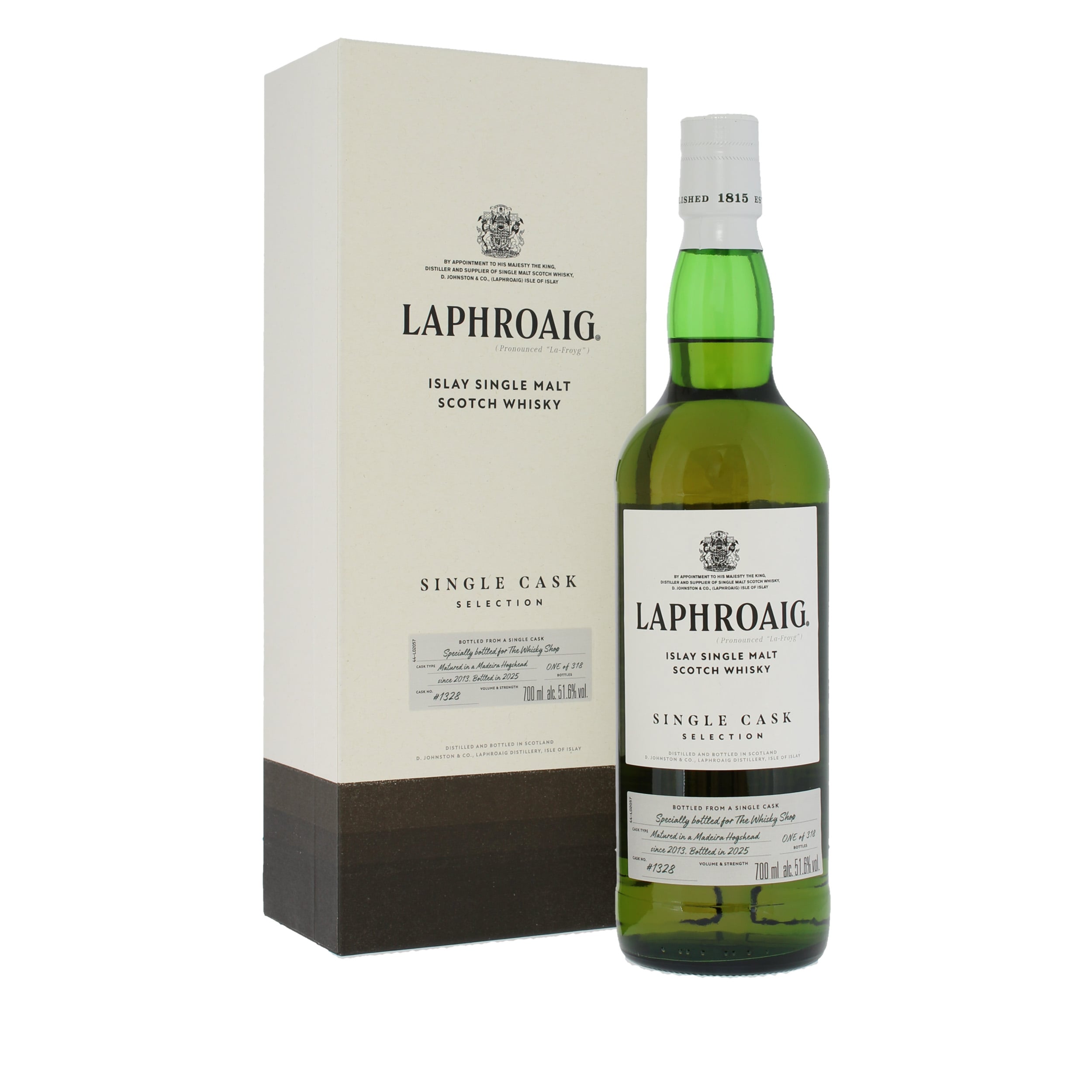 Laphroaig 2013 12 Year Old Madeira Single Cask #1328