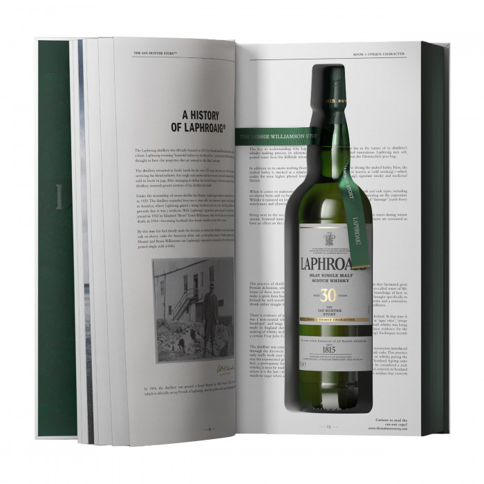 Laphroaig 30 Year Old The Ian Hunter Story Book One in case