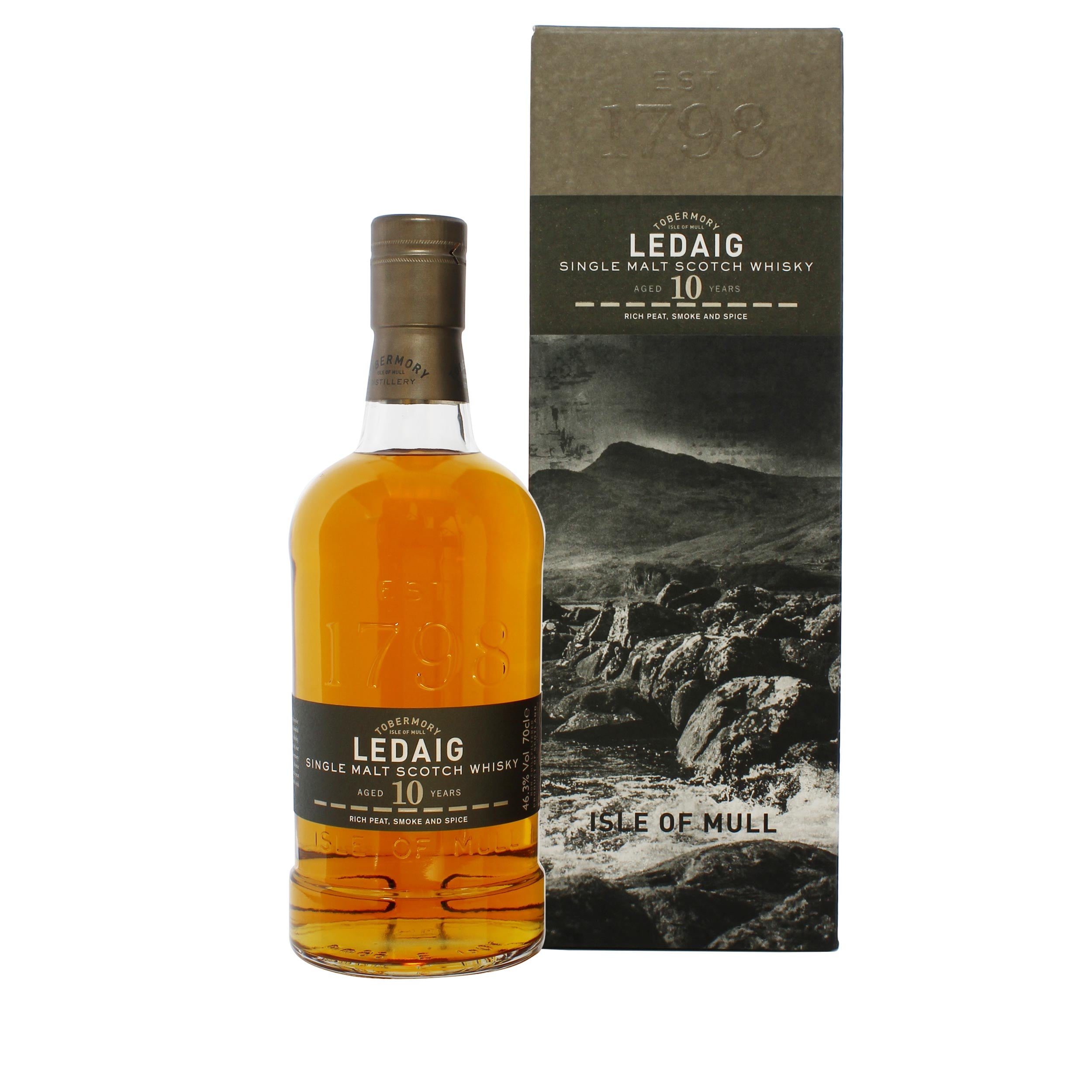 Ledaig 10 Year Old Island Single Malt Scotch Whisky 70cl