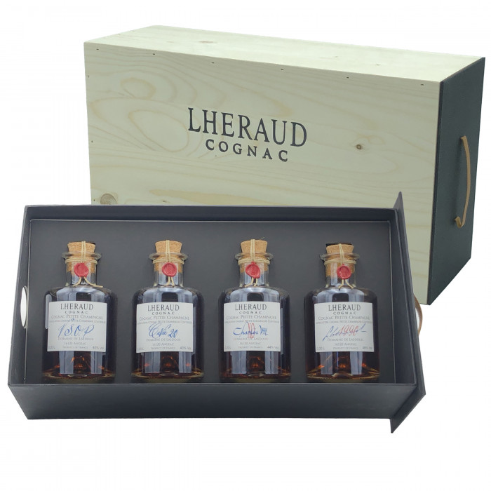 Cognac Lheraud Coffret 4 x 20cl