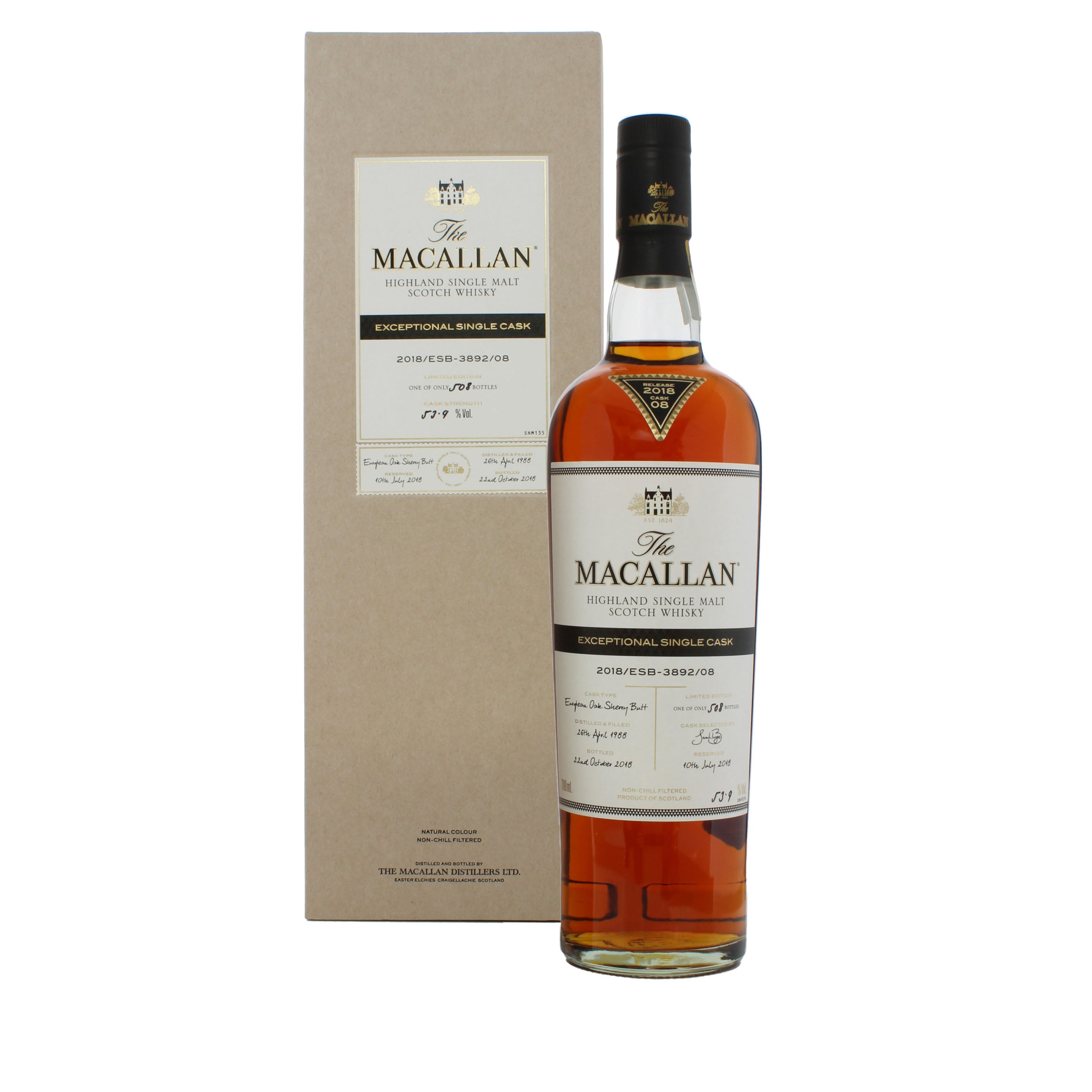 Macallan 1988 Exceptional Cask #3892/08 2018 Release