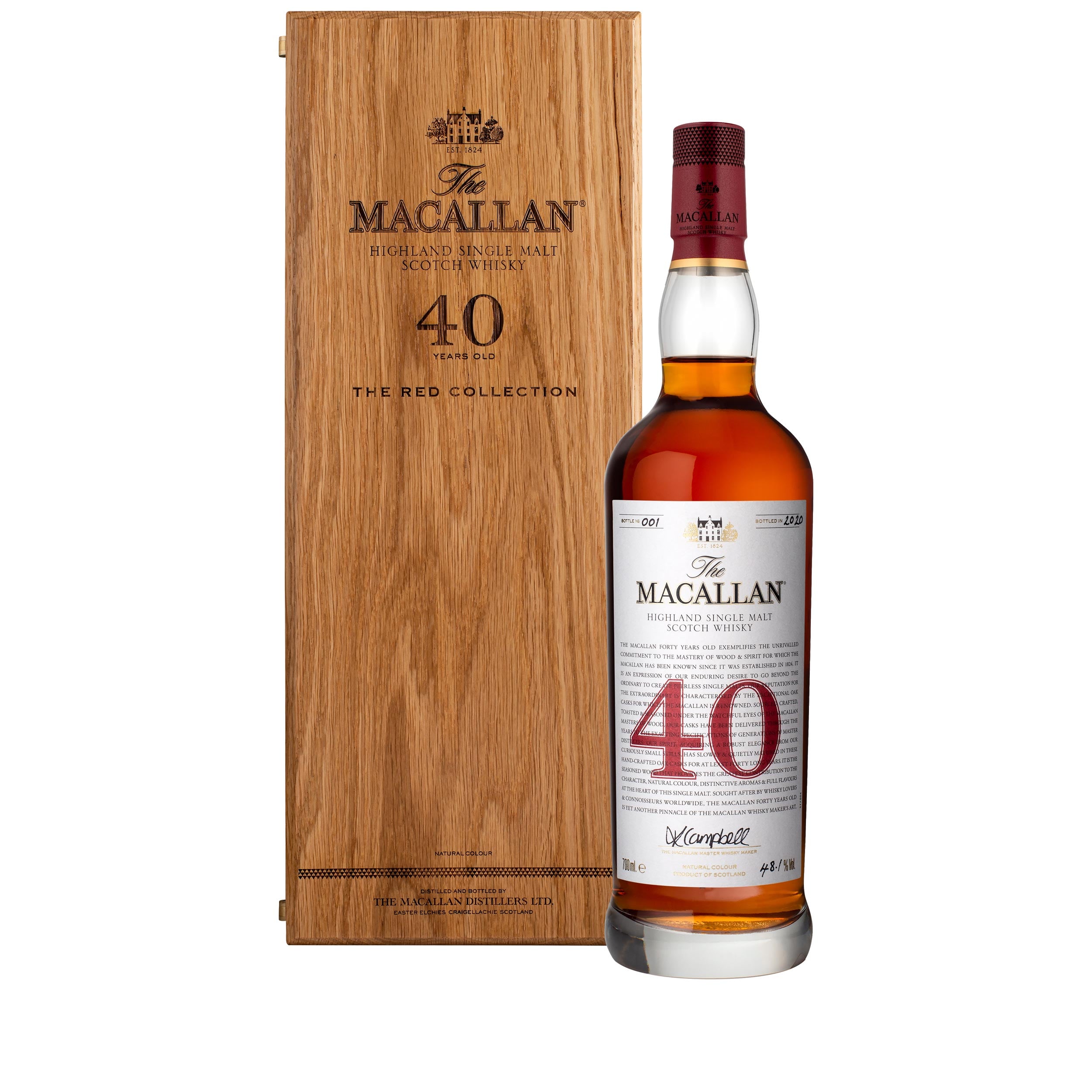 Macallan 40 Year Old Red Collection Limited Edition Speyside Single ...