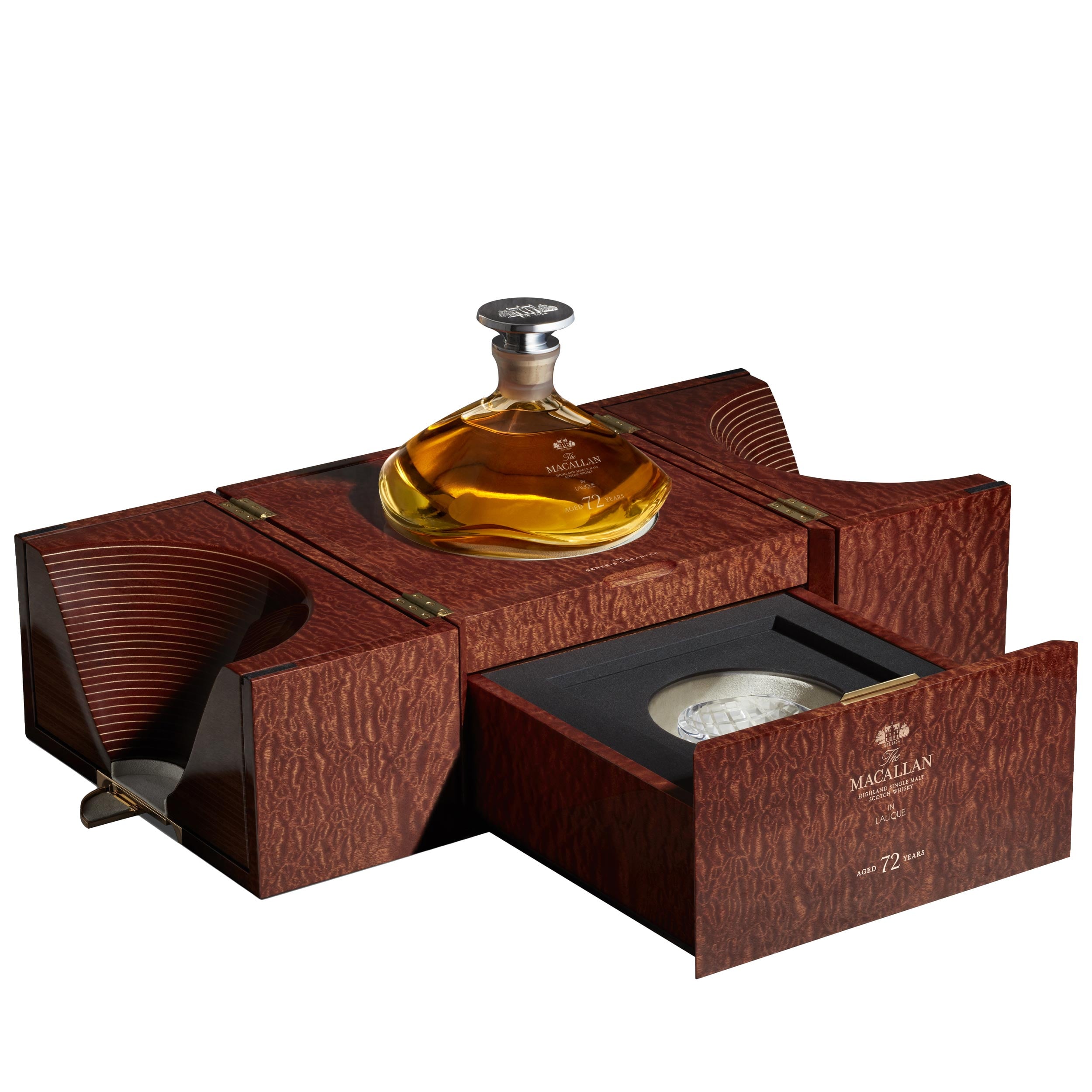 The Macallan 72 Year Old in Lalique in case