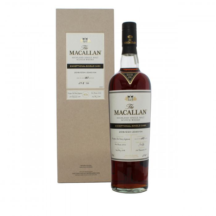 Macallan 2002 Exceptional Cask #2340-04 2018 Release