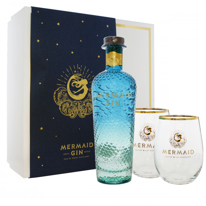 Mermaid Gin Original Glass Gift Set 
