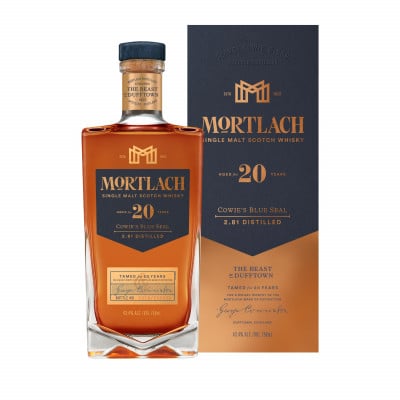 Mortlach 20 Year Old Cowie's Blue Seal with box