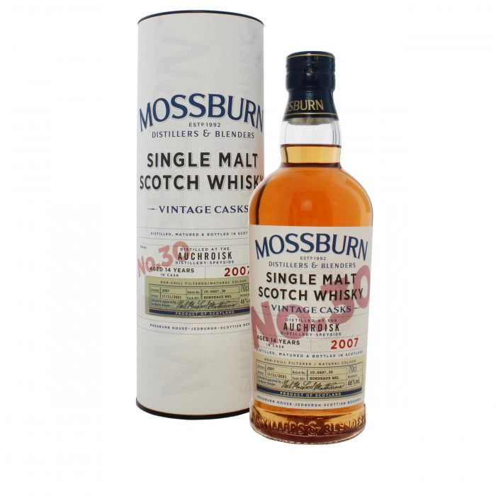 Mossburn Vintage Casks No.30 Auchroisk 2007 Bordeaux Red Wine Finish
