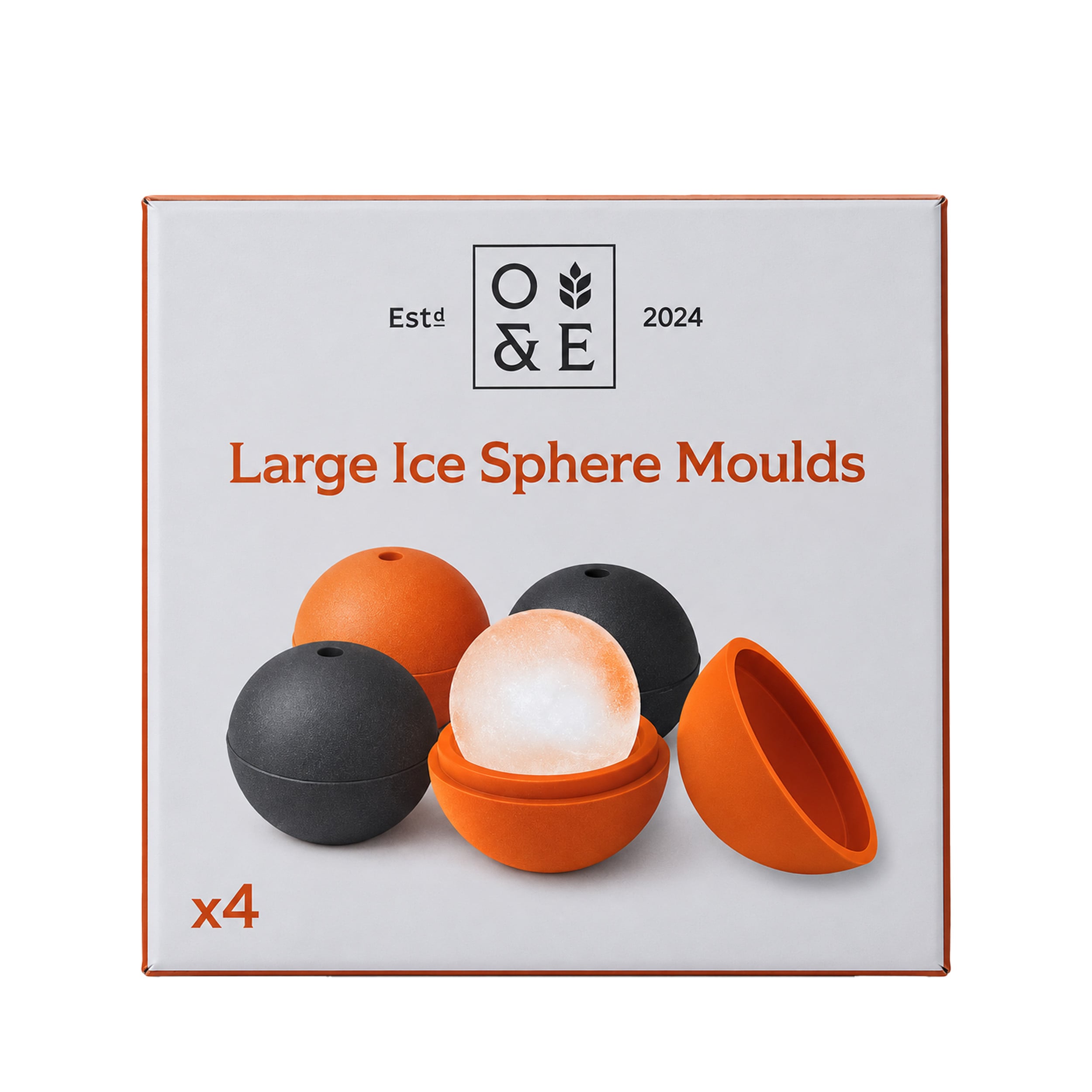 Oak & Ember Large Ice Sphere Moulds