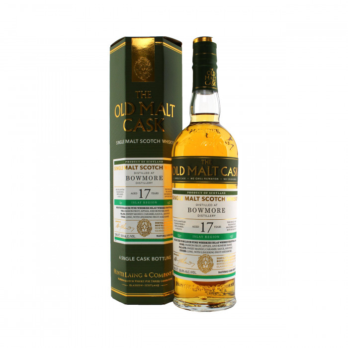 Old Malt Cask Bowmore 17 Year Old with box