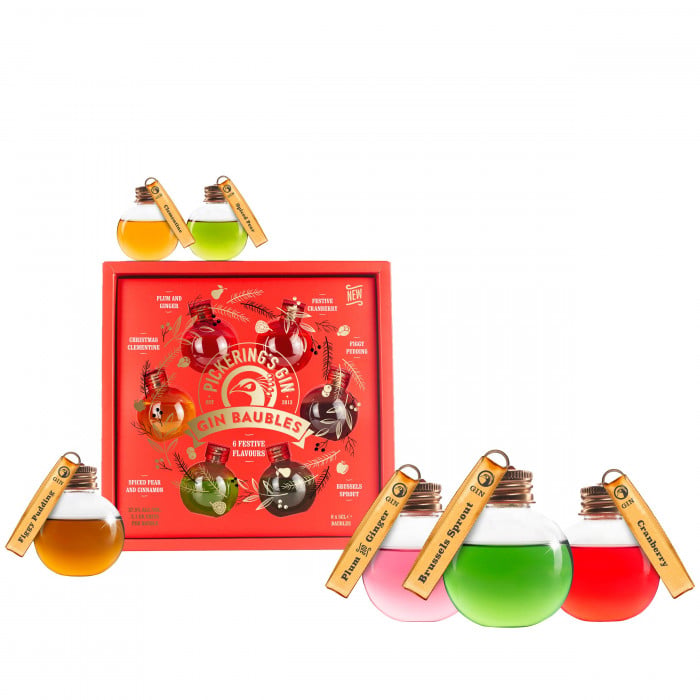 Pickering's Festively Flavoured Gin Baubles 2023