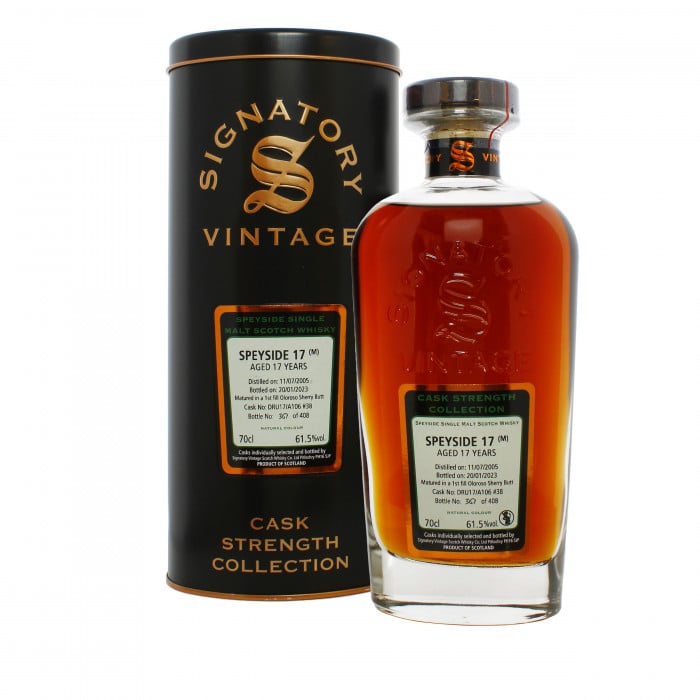 Signatory Vintage Secret Speyside 2005 17 Year Old Cask Strength #38