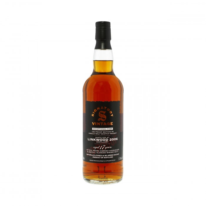 Signatory Vintage Linkwood 2006 17 Year Old 100 Proof Exceptional Cask