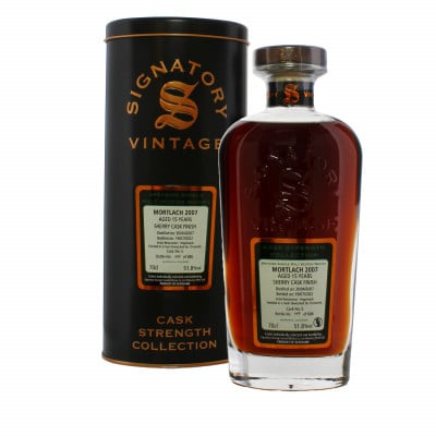 Signatory Vintage Mortlach 2007 15 Year Old Sherry Finish
