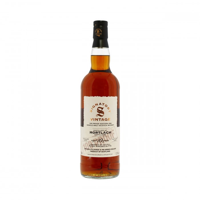 Signatory Vintage Mortlach 2016 10 Year Old 100 Proof Edition #84