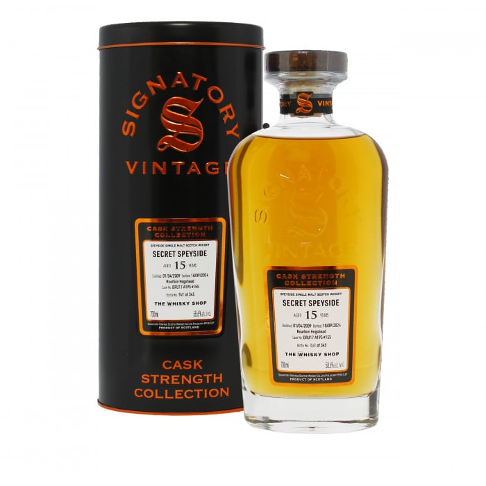 Signatory Vintage Secret Speyside 2009 15 Year Old Cask Strength #155