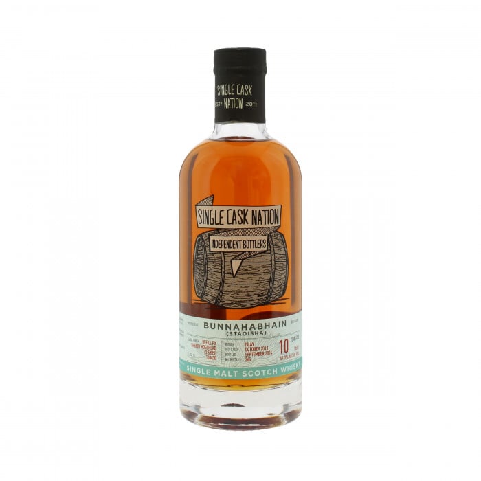 Single Cask Nation Bunnahabhain Staoisha 2013 10 Year Old