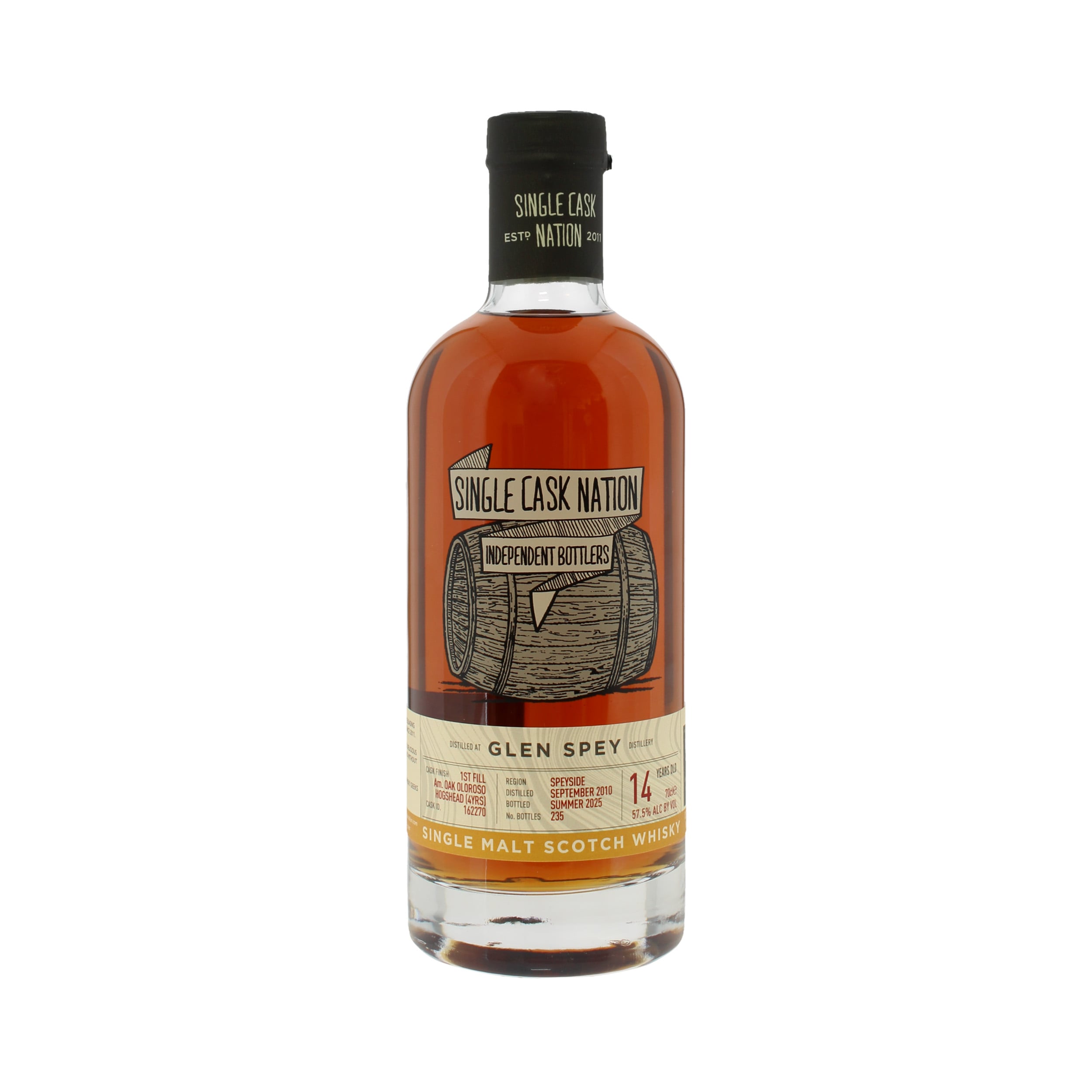 Single Cask Nation Glen Spey 2010 14 Year Old #162270