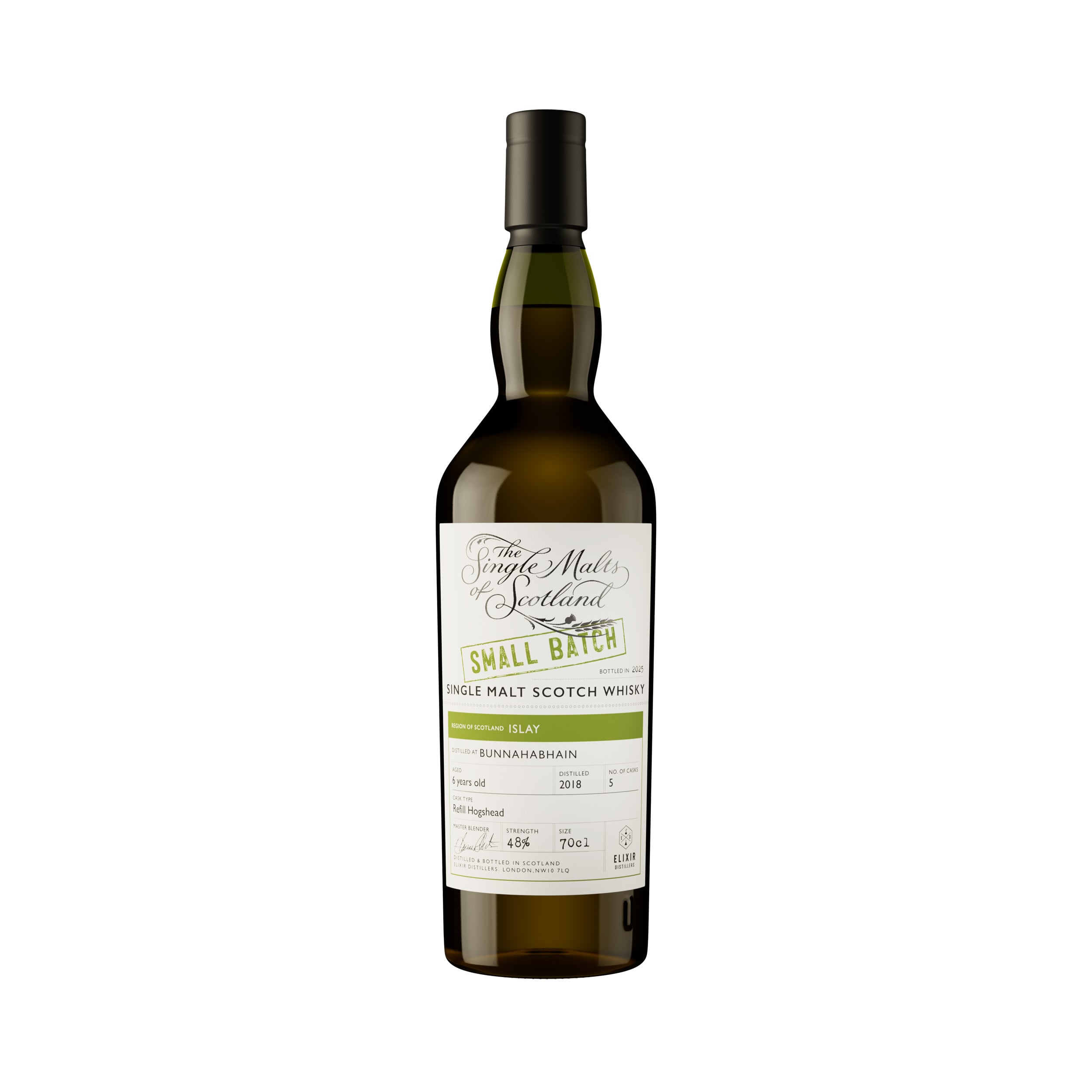 Single Malt of Scotland Bunnahabhain 2018 6 Year Old Small Batch