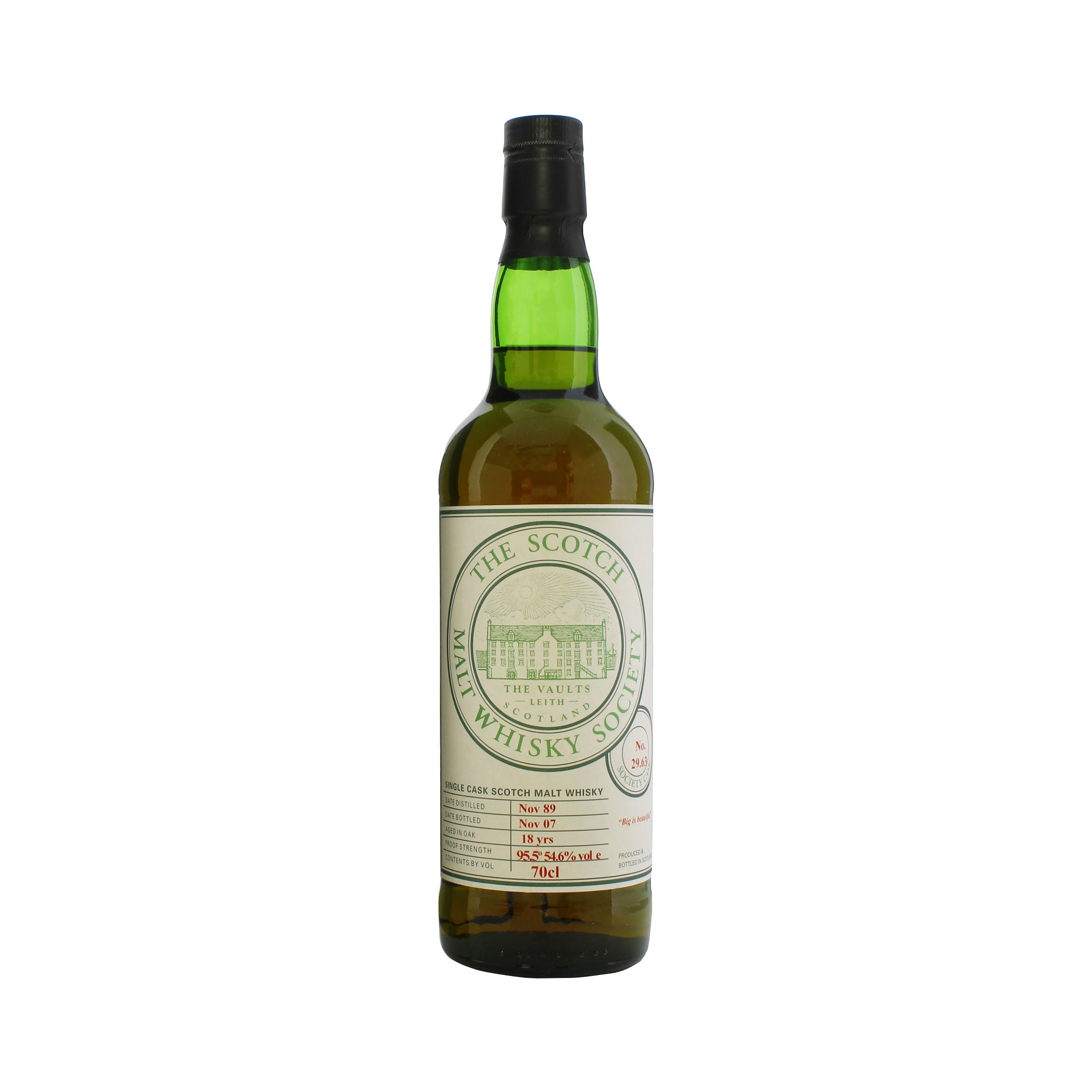 SMWS 29.63 (Laphroaig) 1989 18 Year Old Limited Edition Single