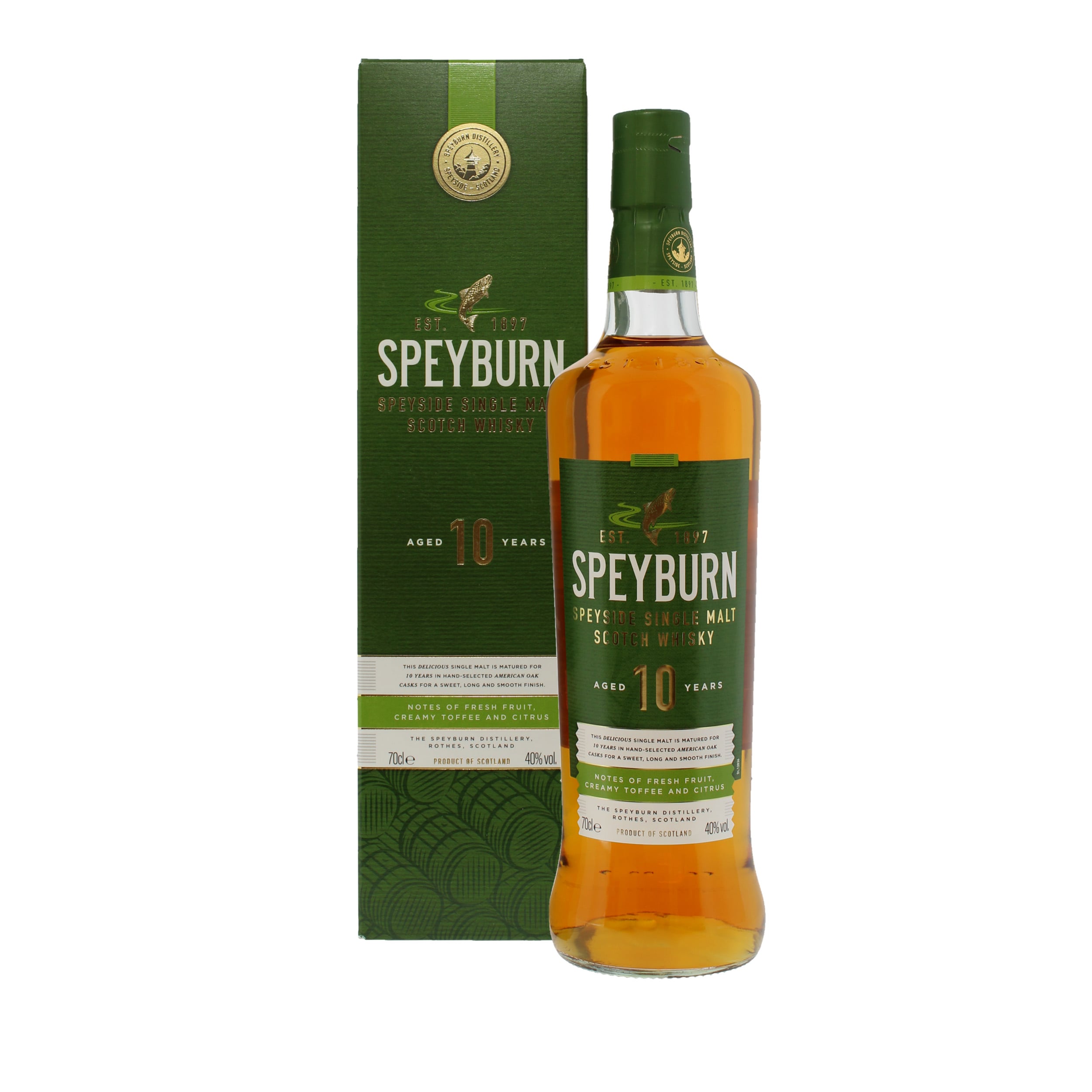 Speyburn 10 Year Old Speyside Single Malt Scotch Whisky 70cl