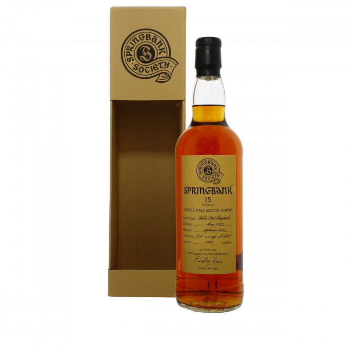 Springbank 15 Year Old Society Bottling Limited Edition Single Cask ...