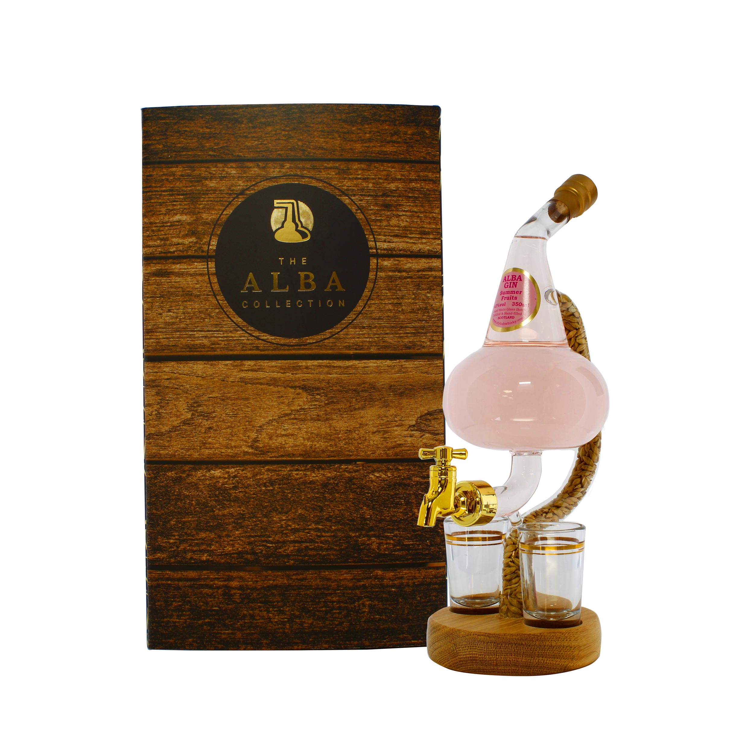 Pot Still Gin Decanter with 2 Glasses 35cl