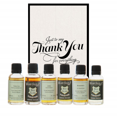 Thank You For Everything Grey 6x3cl Whisky Gift Pack