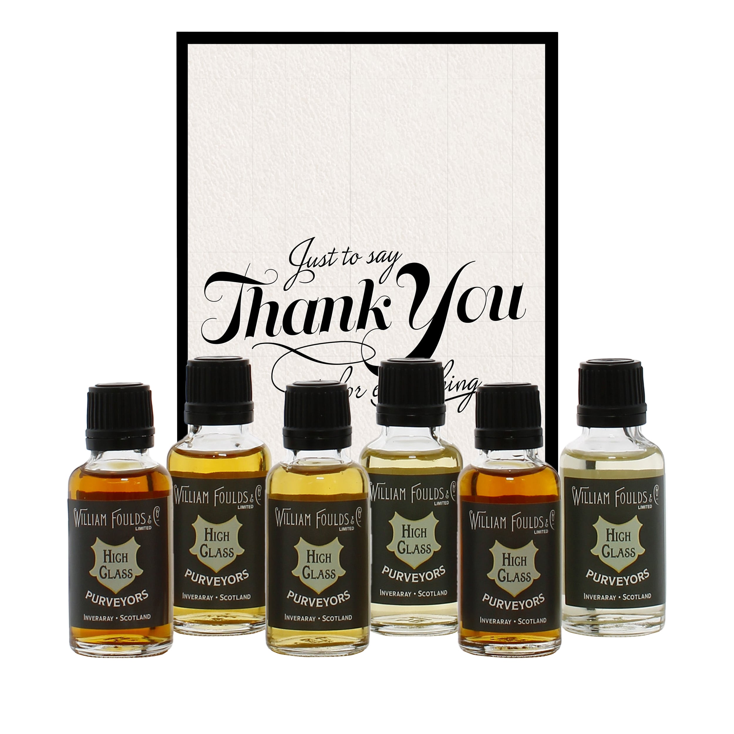 Thank You For Everything Grey 6x3cl Whisky Gift Pack 6x3cl Thank You For Everything Grey 6x3cl Whisky Gift Pack 6x3cl
