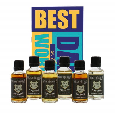 Best Dad in the World Blue & Yellow 6x3cl Whisky Gift Pack