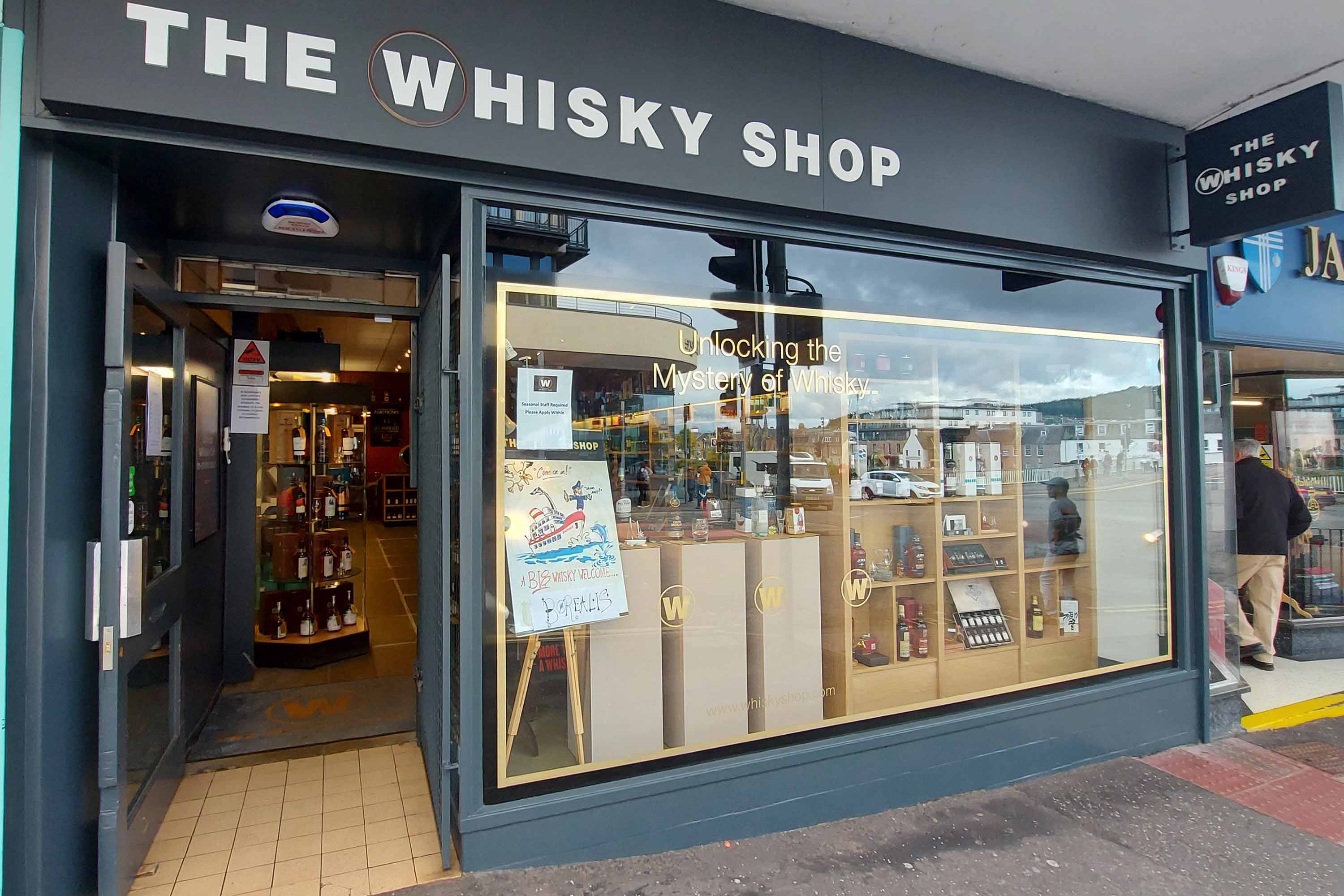 Image Showing the front of the Whisky Shop Inverness